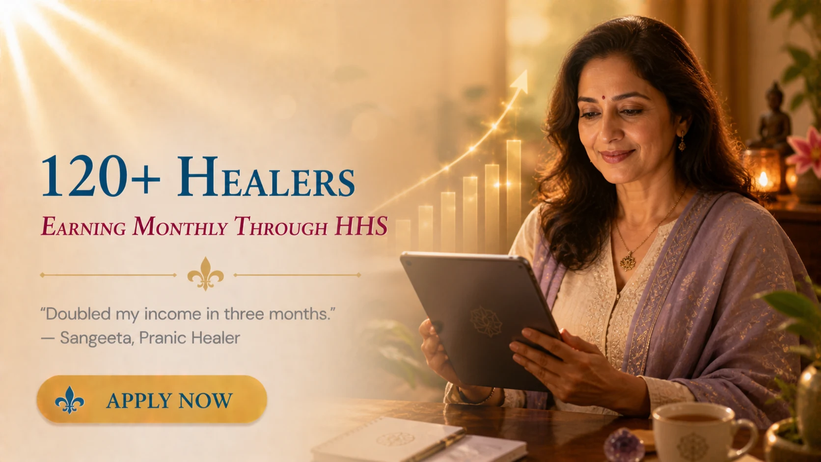 120+ Healers earning monthly through HHS