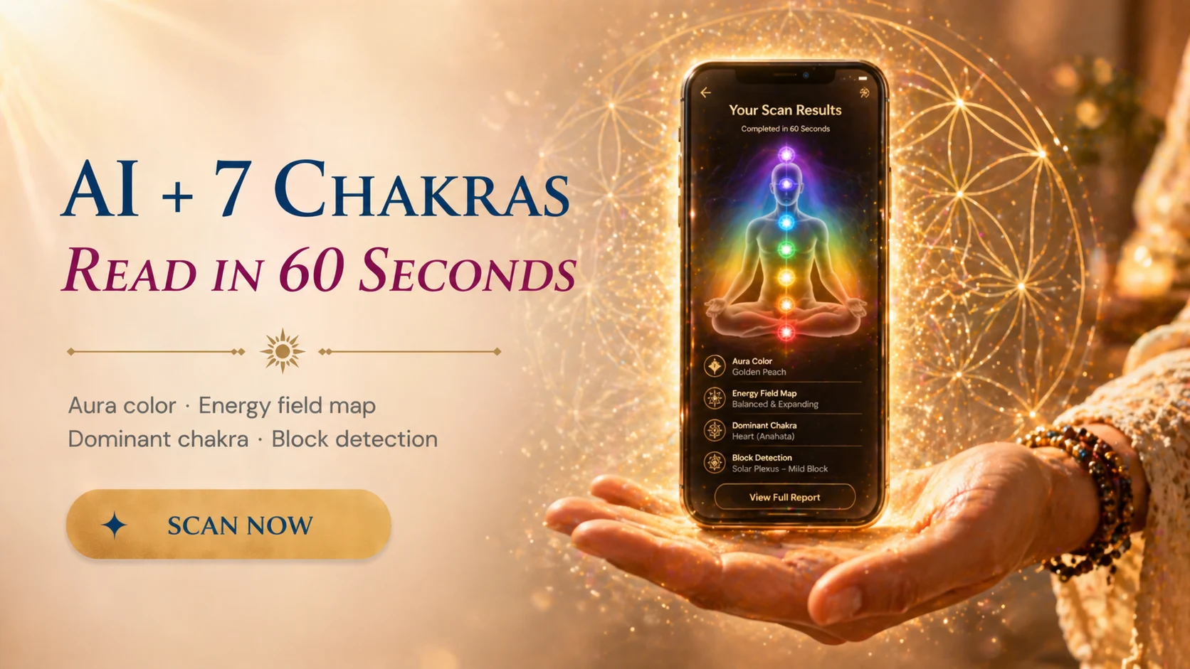 AI + 7 Chakras read in 60 seconds