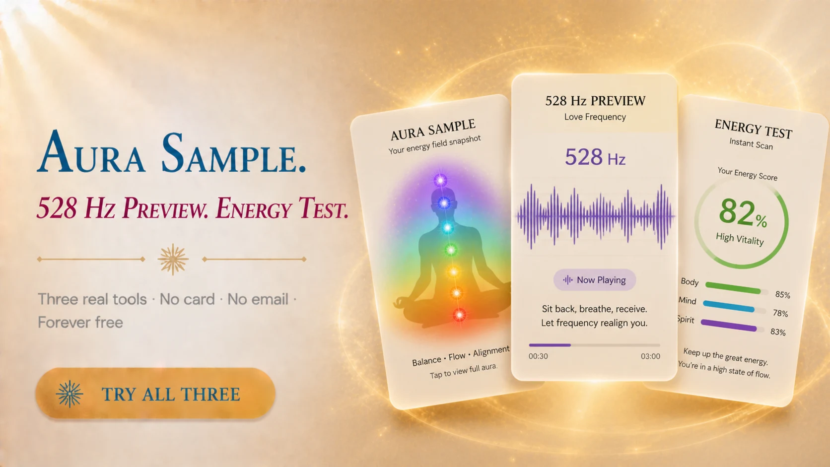 Aura Sample · 528 Hz Preview · Energy Test